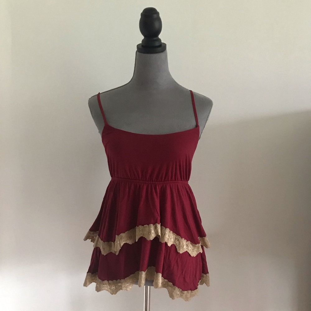 Charlotte Russe ruffle tank. - Picture 4 of 10